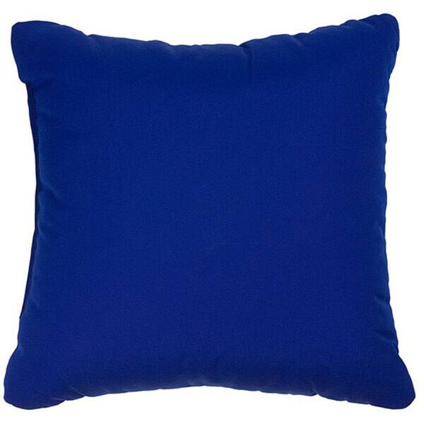 Blue 18-inch Knife-edged Indoor/ Outdoor Pillows with Sunbrella Fabric (Set of 2)