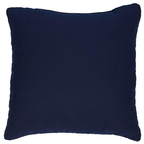 Sorra Home Navy 18-inch Knife-edged Indoor/ Outdoor Pillows with Sunbrella Fabric (Set of 2)