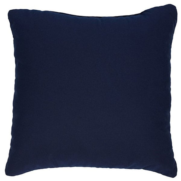 Sorra Home Navy 18-inch Knife-edged Indoor/ Outdoor Pillows with Sunbrella Fabric (Set of 2)