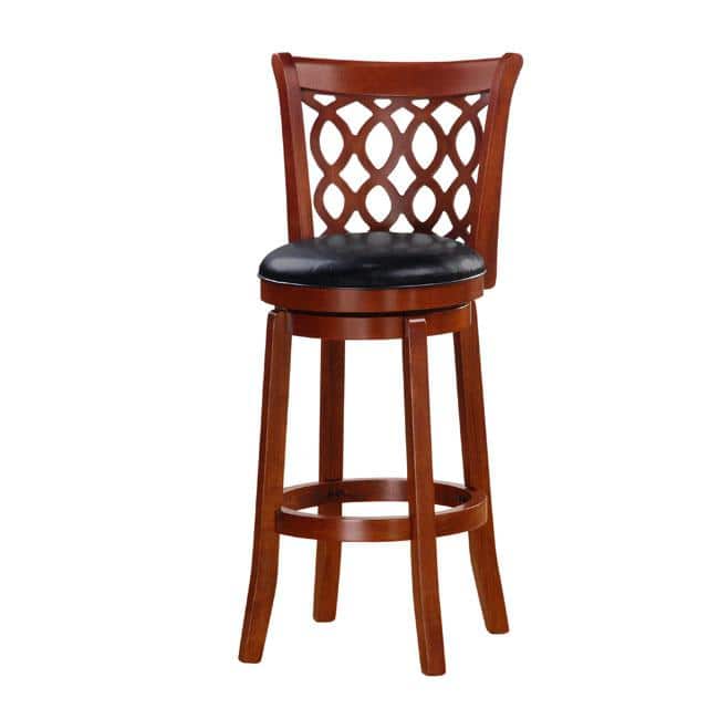 Allison Oak Finish 30-inch Swivel Barstool