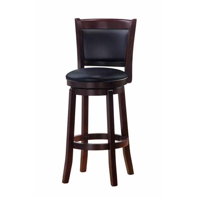 Chandler Espresso Finish 30 inch Swivel Barstool