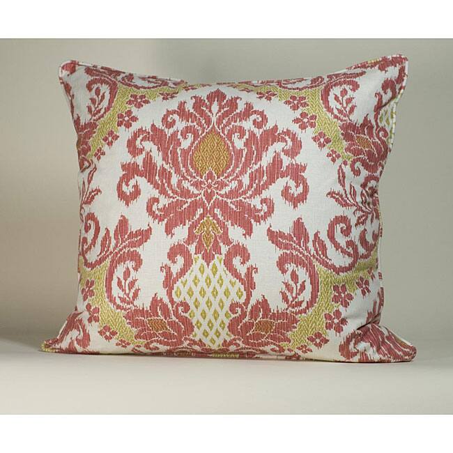 IKAT White/ Red Decorative Pillow - White/Red