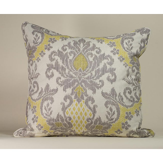 IKAT White/ Yellow Decorative Pillow - Overstock™ Shopping - The Best ...