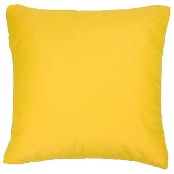 bright yellow toss pillows