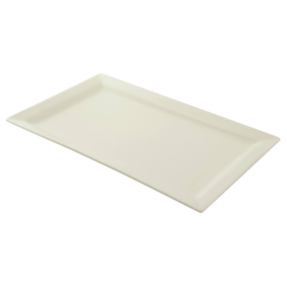 10 Strawberry Street Whittier White Rectangular 17x11-inch Platter