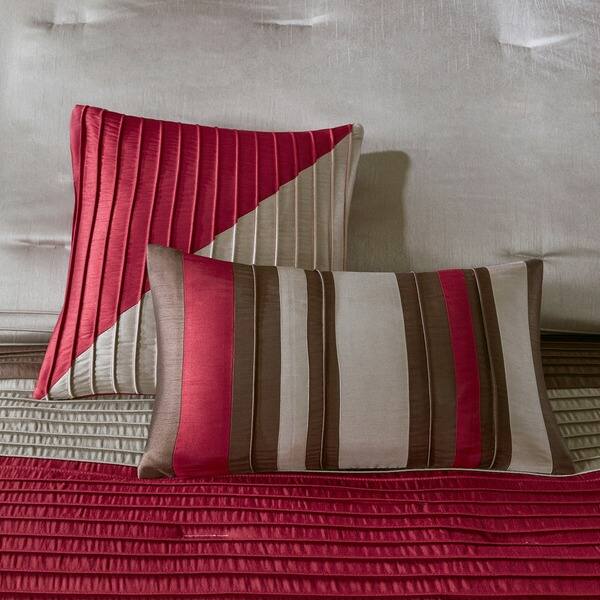 Shop Madison Park Tradewind Red 7 Piece Comforter Set On Sale