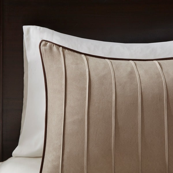Shop Madison Park Dune Beige 7 Piece Contemporary Comforter Set