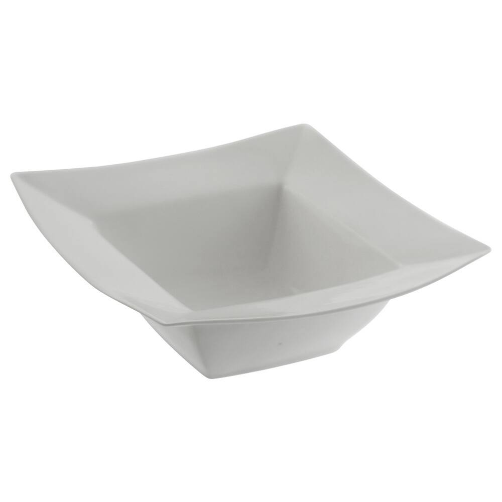 10 Strawberry Street Whittier White Square 7-inch Rimmed Bowls (Set of 2)
