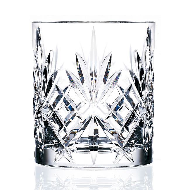 Lorenzo Melodia 6piece Double Old Fashioned Crystal Glasses Set On