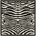 Safavieh Lyndhurst Contemporary Zebra Black/ White Rug - 8' x 8'