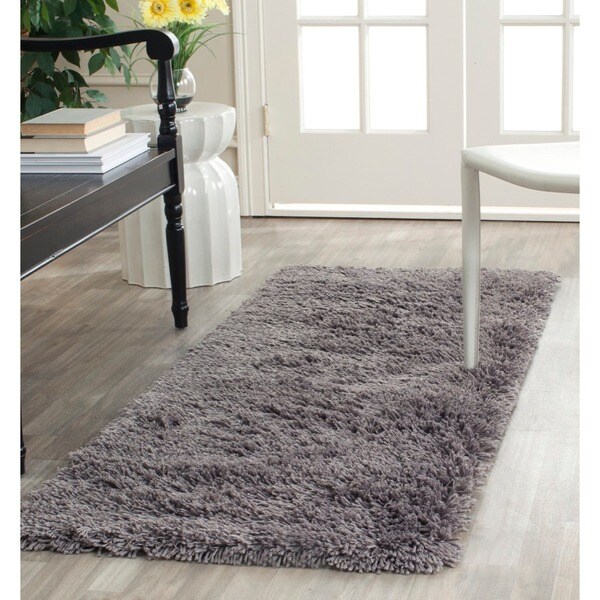 Safavieh Classic Ultra Handmade Grey Shag Runner Rug - 2'3 x 6'