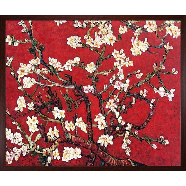 Van Gogh 'Branches Of An Almond Tree In Blossom' Framed Canvas Art ...