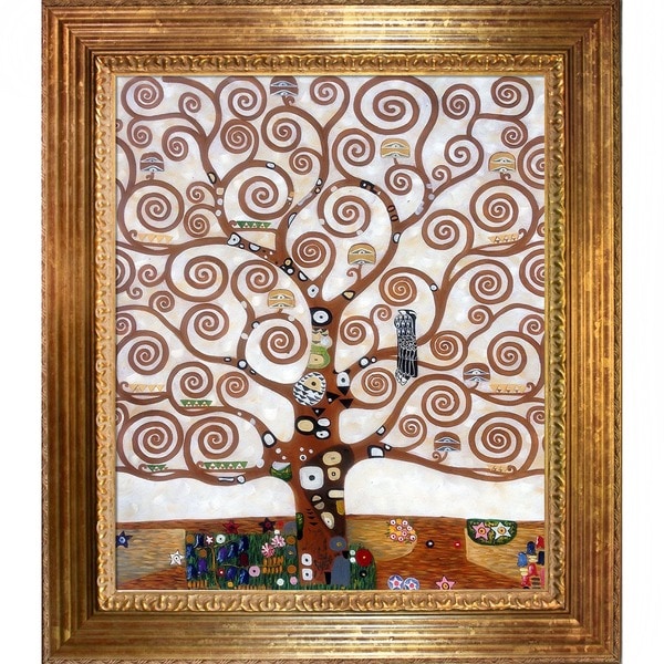 Gustav Klimt Tree of Life Hand painted Framed Art Print   13269646