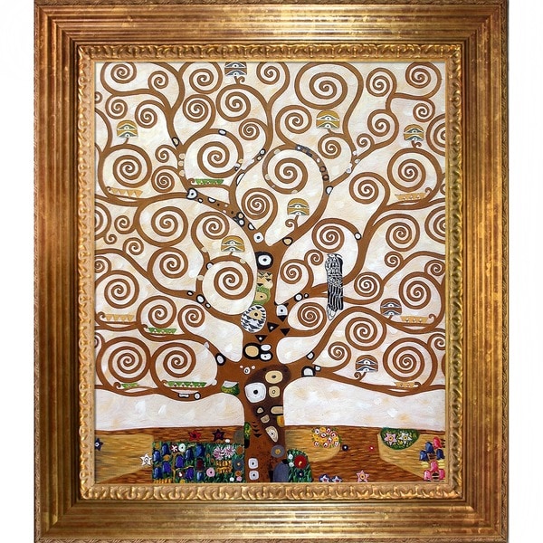 Gustav Klimt Tree of Life Hand painted Framed Art Print   13269646