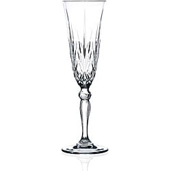 Champagne Flutes - Hand-Blown Crystal Mimosa Glasses (6oz/180mL