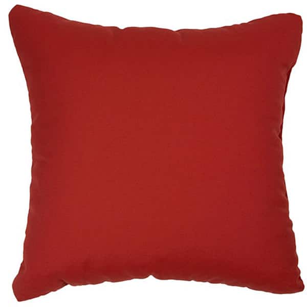 Jockey Red 22-inch Indoor/Outdoor Pillows Sunbrella Fabric (Set of 2)