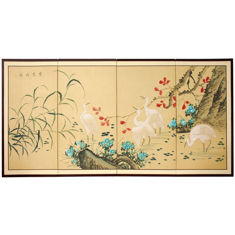 Handmade Geese in the Water Silk Screen (China)