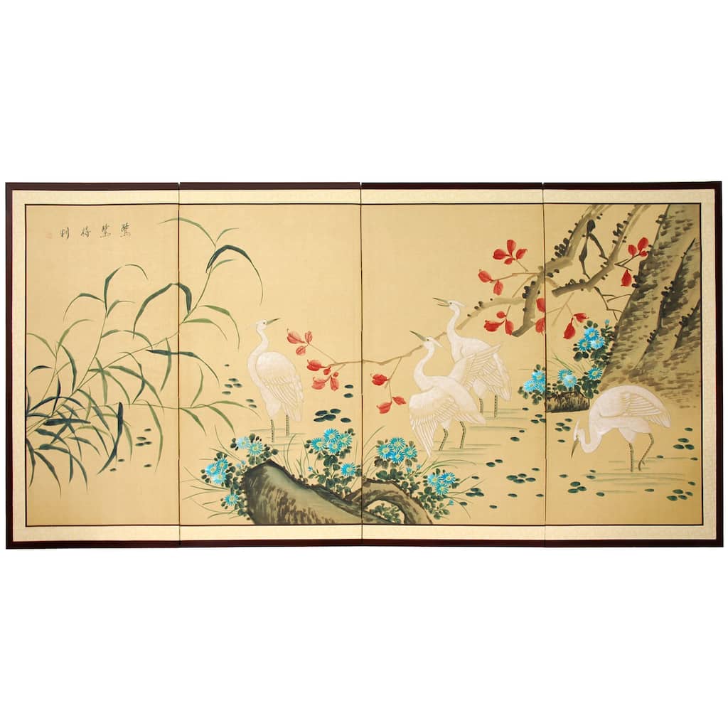 Handmade Geese in the Water Silk Screen (China)