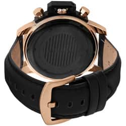 Akribos XXIV Men's Multi-function Stainless Steel Swiss Quartz Rose-Tone Watch