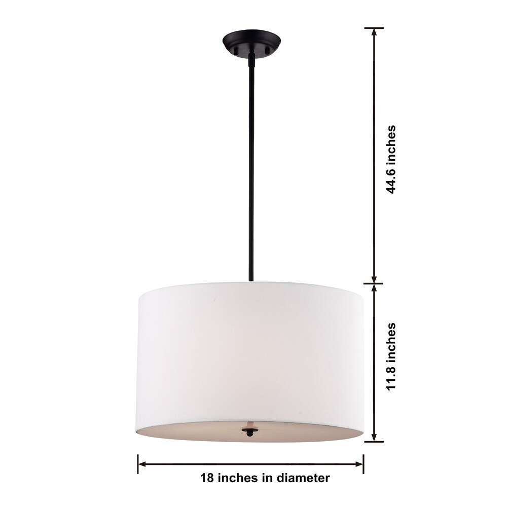 white shade pendant light