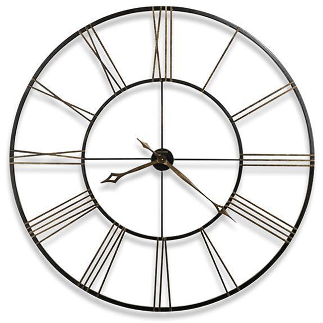 Howard Miller Postema Gold 49-Inch Oversized Iron Wall Clock
