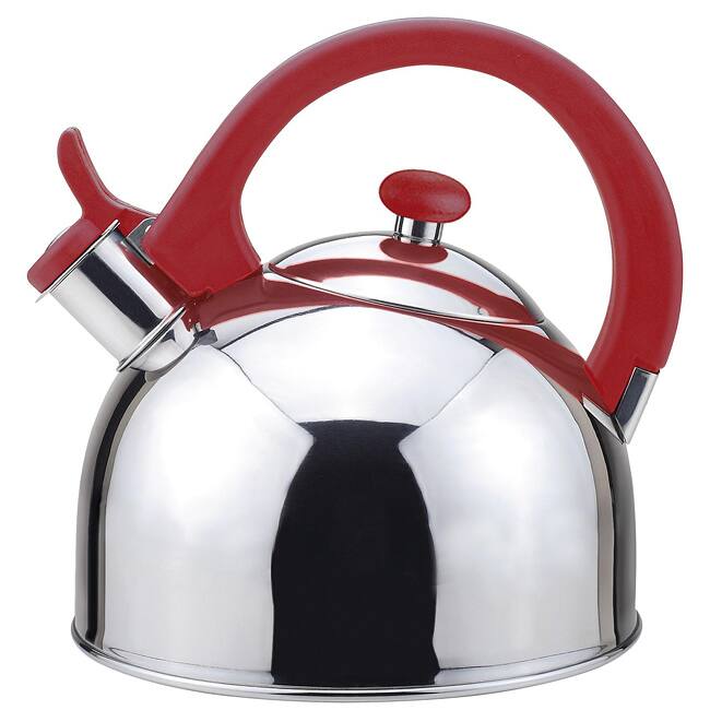 Magefesa Acacia Red Stainless Steel 2.1-quart Tea Kettle