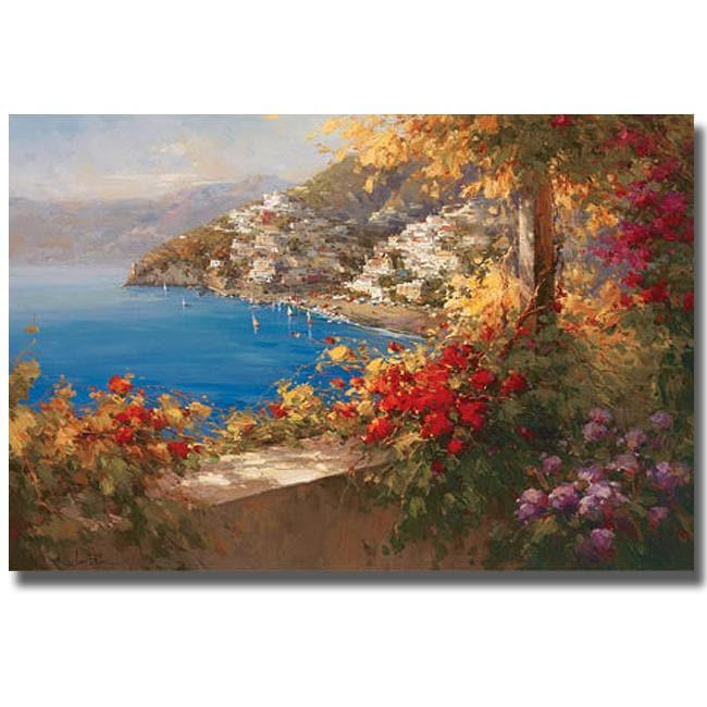 Rosa Chavez and Leon Ruiz 'Italian Riviera' Canvas Art - 13278450 ...