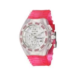 TechnoMarine Women's 'Cruise Original' Steel and Pink Silicon Watch Technomarine Women's TechnoMarine Watches