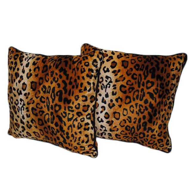 Cheetah Print 18-inch Pillows (Set of 2)