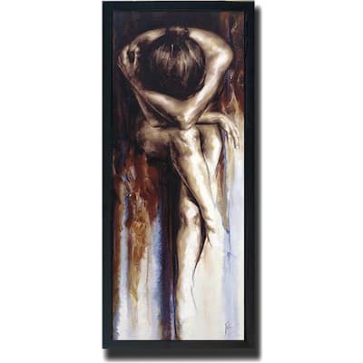 Antoine de Villiers 'Stasis' Framed Canvas Art - Multi