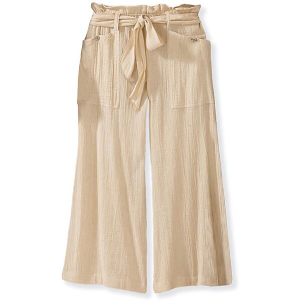 womens wide leg capri pants