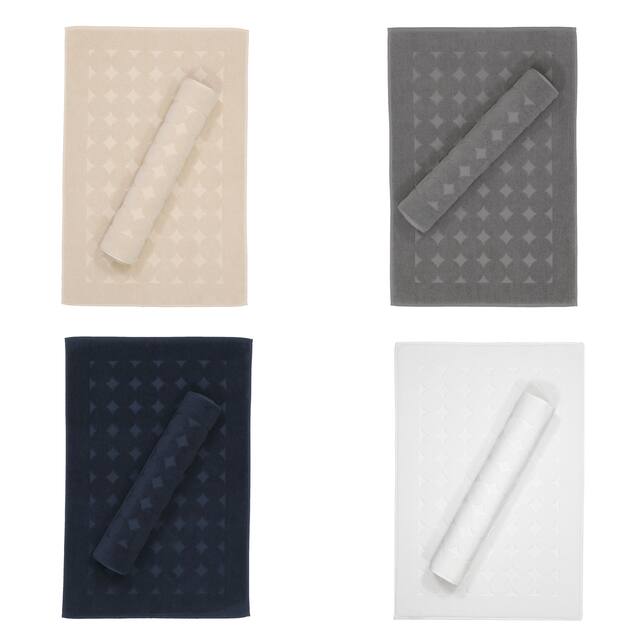 Authentic Hotel and Spa Turkish Cotton Bath Mat (Set of 2)