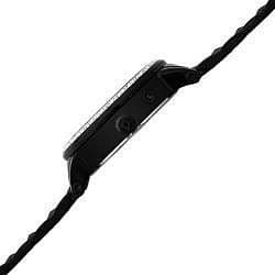 Akribos XXIV Women's Diamond Swiss Steel Ion-Plated Day/ Date Black Watch