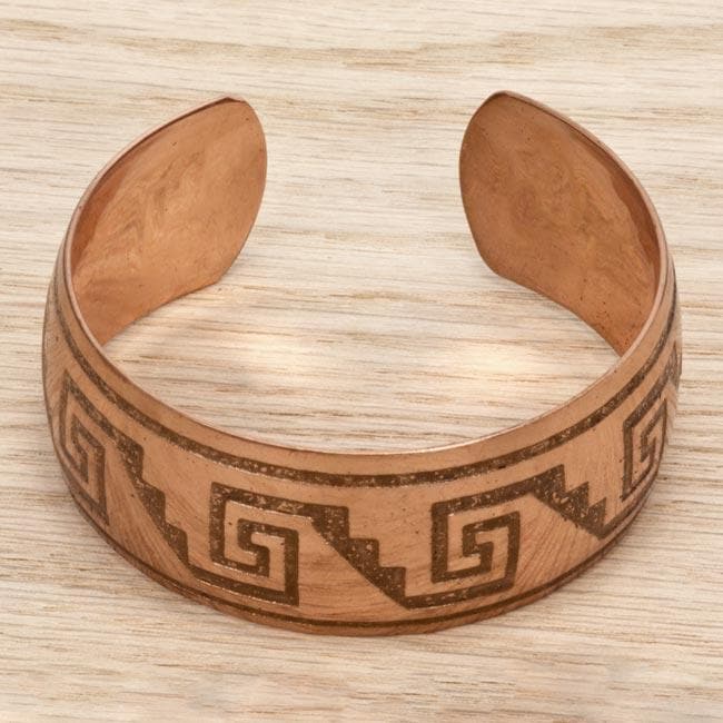 Copper Hounds Tooth Cuff Bracelet (Chile) Bracelets