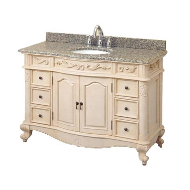 Windsor White Granite Vanity Set