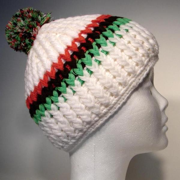 Shop Handmade Cotton and Wool Striped Beanie (Nepal) - Free Shipping On