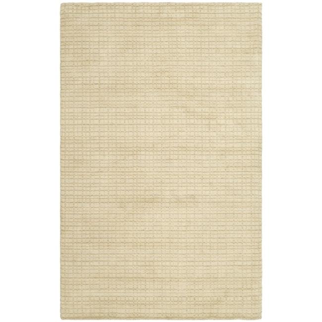 Safavieh Handmade Himalaya Beige Grid Wool Area Rug - 8' x 10'