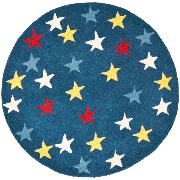Safavieh Handmade Novelty Vineta Stars Wool Rug. Opens flyout.