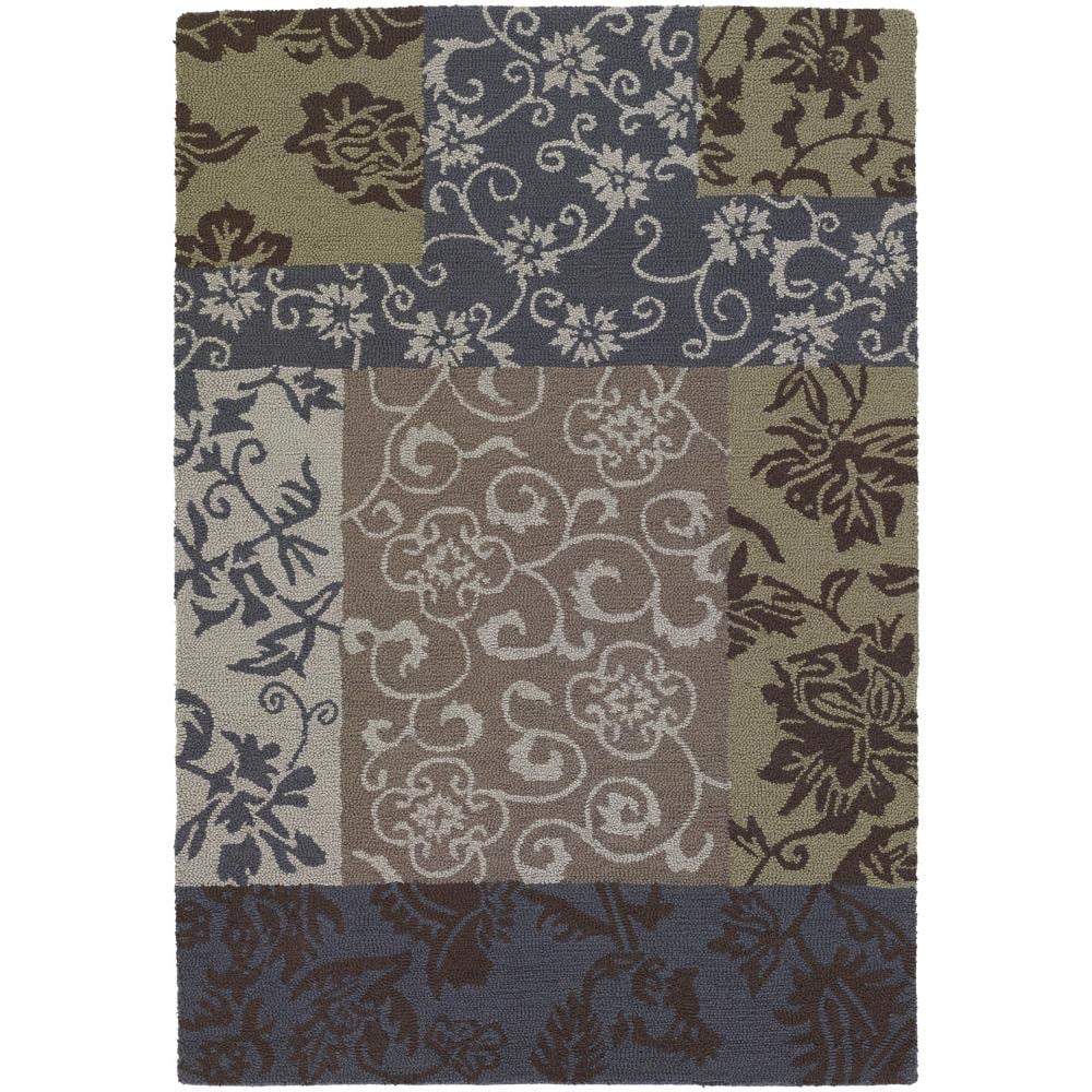 Artist's Loom Hand-tufted Transitional Floral Wool Rug (9'x13')