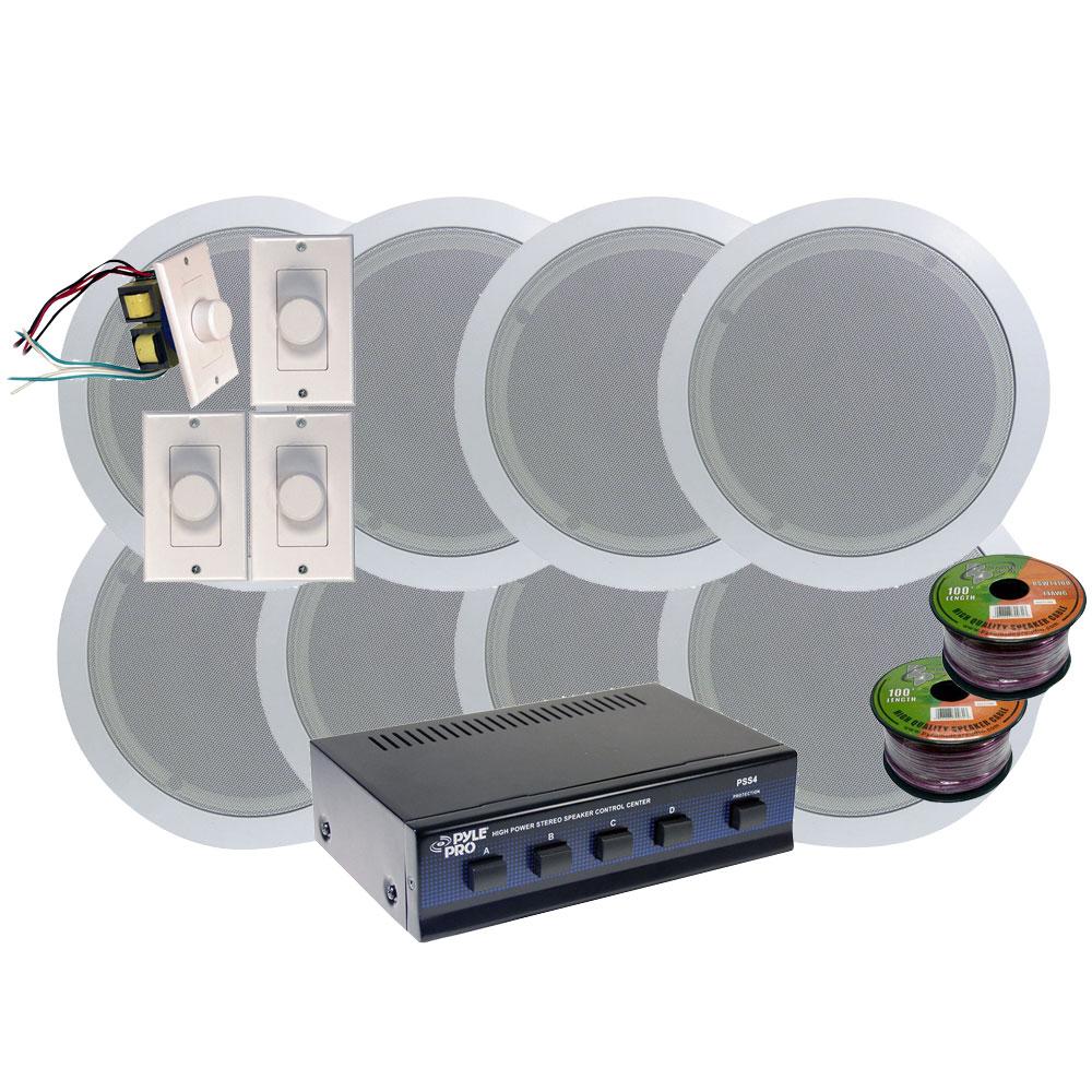 Audio amplifier for ceiling speakers