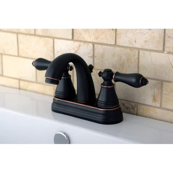 Shop English Classic Two Tone Oil Rubbed Bronze Bathroom Faucet
