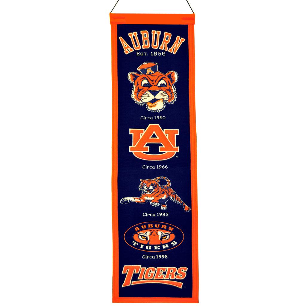 Auburn Tigers Wool Heritage Banner