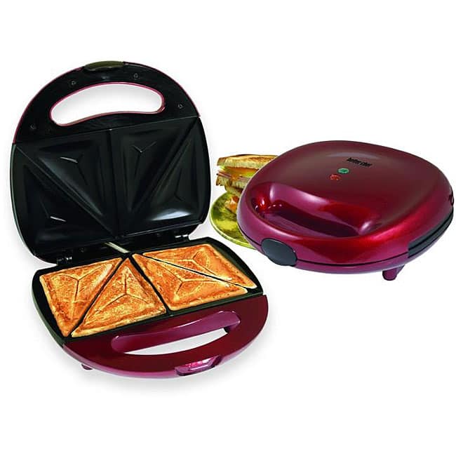 Better Chef IM-288R Red Sandwich Panini Maker Compact Grill