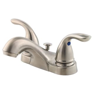 Price Pfister Brushed Nickel Double handle Bathroom Faucet   13289083
