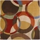 preview thumbnail 64 of 97, Mayflower Handmade Modern Circles Wool Area Rug Brunette/Amber - 4' Square - Runner/Square