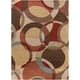 preview thumbnail 50 of 97, Mayflower Handmade Modern Circles Wool Area Rug