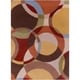 preview thumbnail 63 of 97, Mayflower Handmade Modern Circles Wool Area Rug Brown/Rust - 8' x 11' - Runner/Rectangle