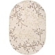 preview thumbnail 30 of 196, Sakura Handmade Transitional Floral Wool Area Rug 6' x 9' Oval/Surplus - Ecru - Runner/Oval