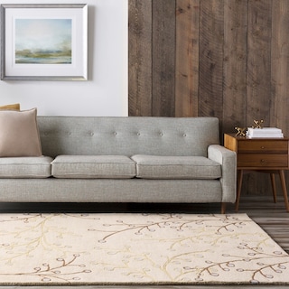 Sakura Handmade Transitional Floral Wool Area Rug