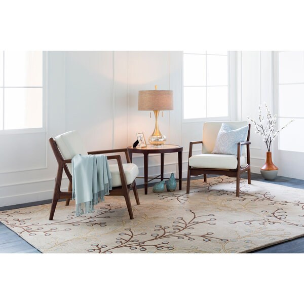 Hand-tufted Whimsy Beige Wool Area Rug